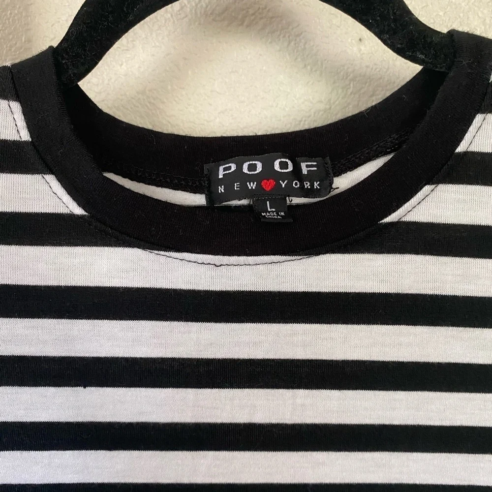 NWOT - Striped Mini Dress - Size Large - Picture 3 of 4